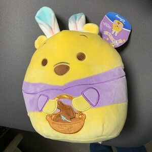 Squishmallow Kellytoy Plush Disney Winnie the Pooh w/Bunny Ears 8" Easter 2024